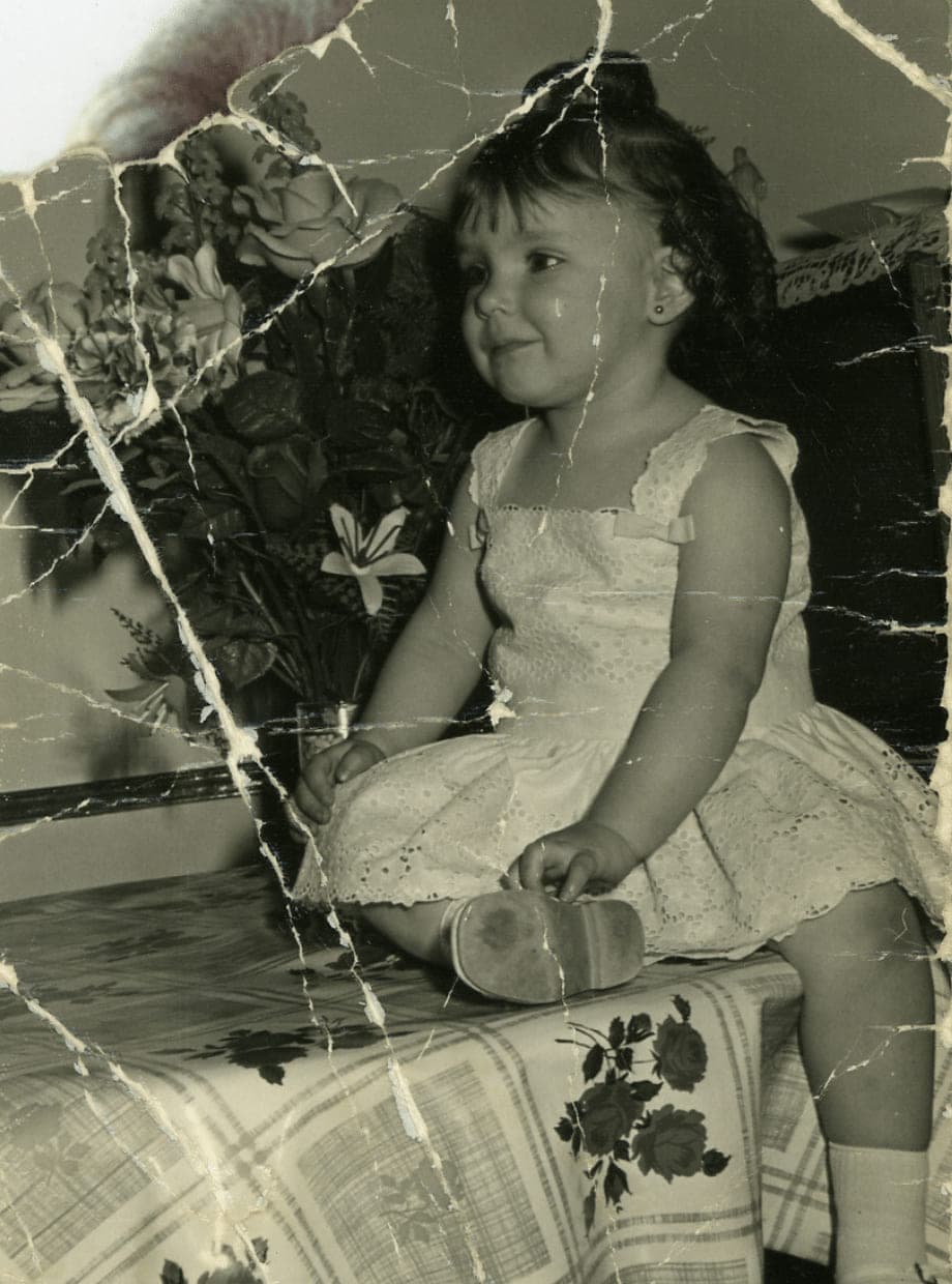 Foto original dañada
